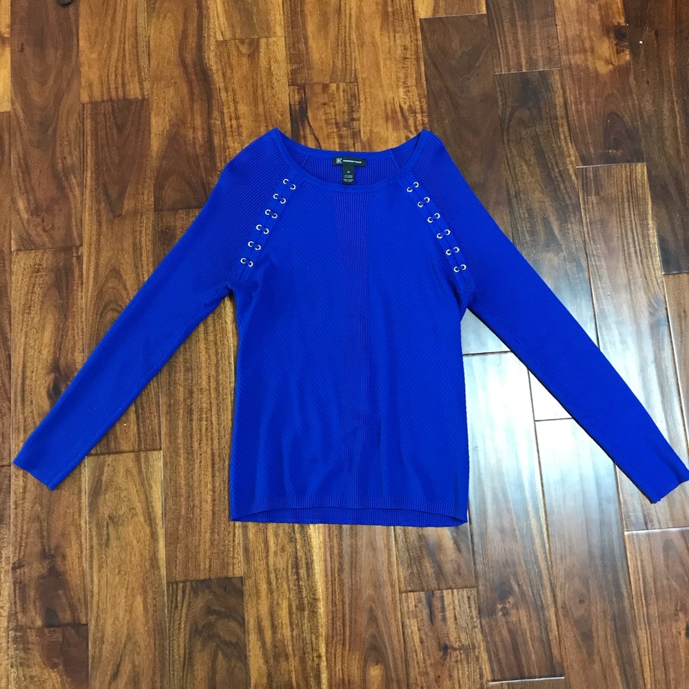 INC blue sweater